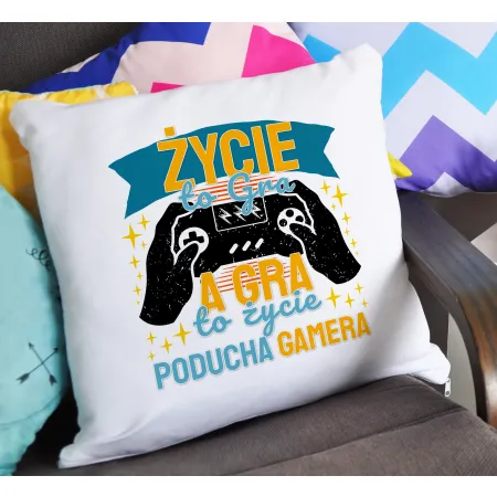 Poduszka dla gracza GAMER życie to gra